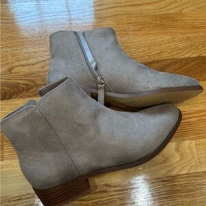 J. Crew Light Gray Ankle Booties